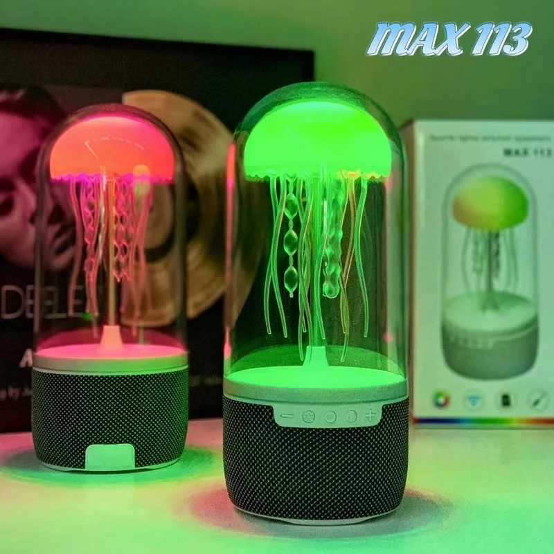 Cross-border new MAX113 jellyfish Bluetooth audio moves with the sound Bluetooth rhythm speaker desktop atmosphere light home