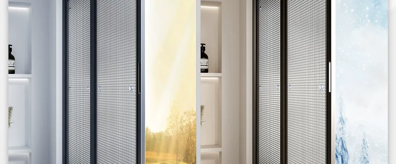 Curtains, Sun Protection and Heat Insulation Curtains, Bedroom Sunshade Cloth, Balcony Glass Sun Room Window Sunshade Artifact, Blackout Curtain
