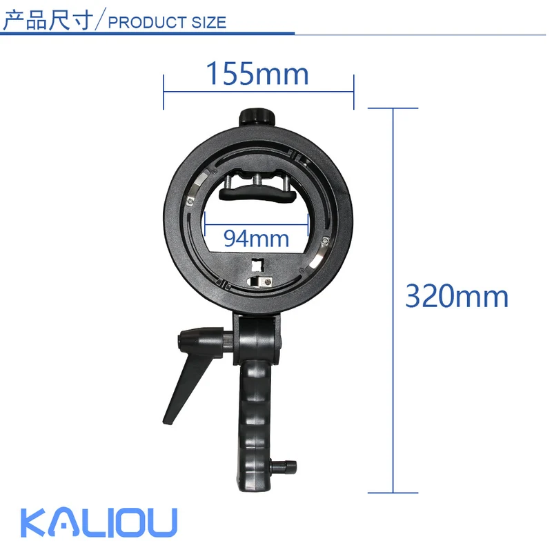 Factory Direct Sales Hot Shoe Lamp Holder Round Short Handle S Chuck Flash Light Stand Baorong Exquisite Mouth Base S Bracket
