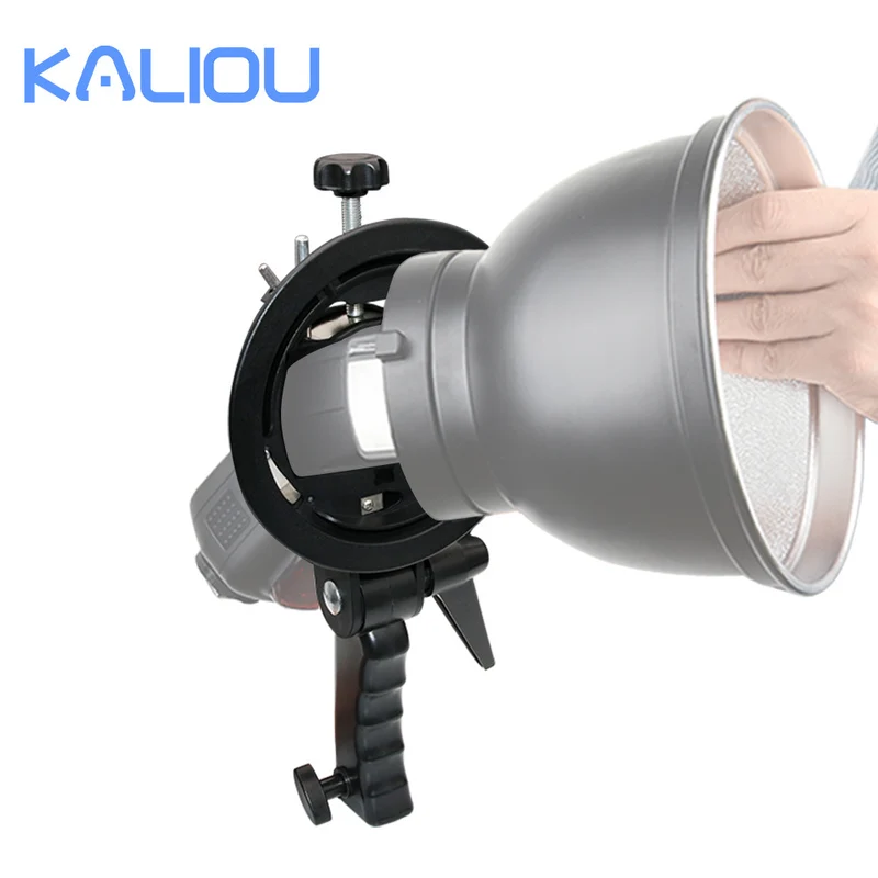 Factory Direct Sales Hot Shoe Lamp Holder Round Short Handle S Chuck Flash Light Stand Baorong Exquisite Mouth Base S Bracket