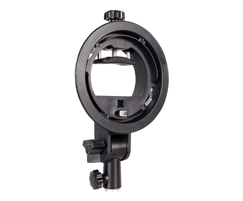 Factory Direct Sales Hot Shoe Lamp Holder Round Short Handle S Chuck Flash Light Stand Baorong Exquisite Mouth Base S Bracket