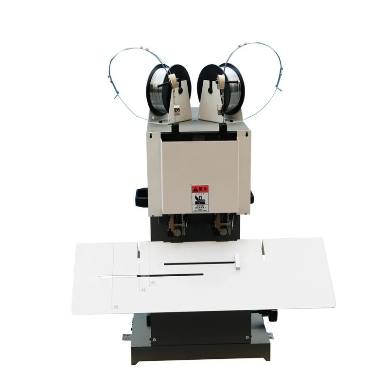 Automatic Spiral Wire Stitching Machine Book Binding Machine Two Head