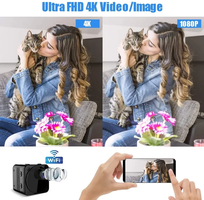 HD 1080P Security Micro Surveillance PIR Activated Wireless CCTV Sports Mini WiFi Camera