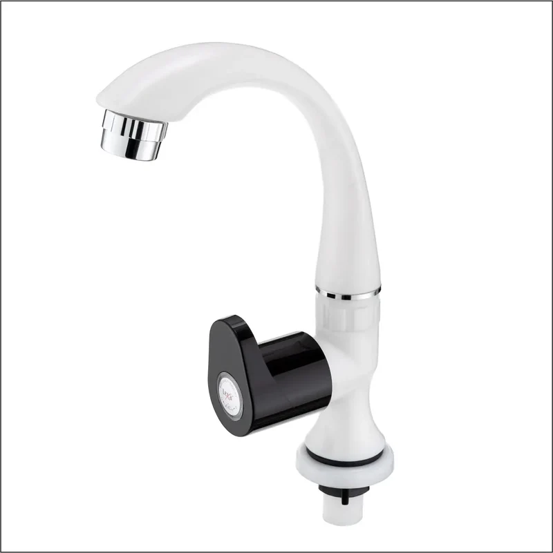 High Quality Quarter Turn PP Plastic Water Tap Virgin Quality Swan Cock for Bathroom Outdoor Household Basin Washing Machine