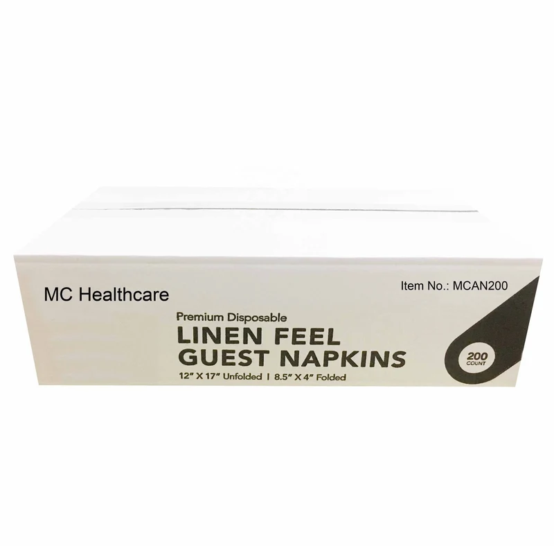 New Linen Feel Airlaid Guest Towel Disposable Custom Printed Paper Napkins for Restaurants Airlines and Catering Industry