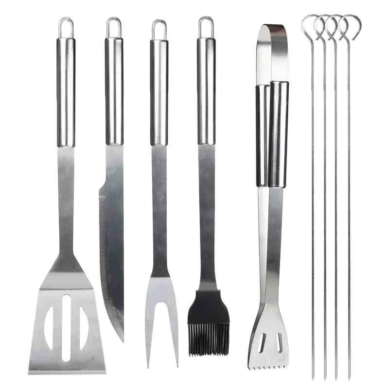 Easy to Carry BBQ Utensil Set Stainless Steel Professional Barbecue Accessories Grill Tool with Bag