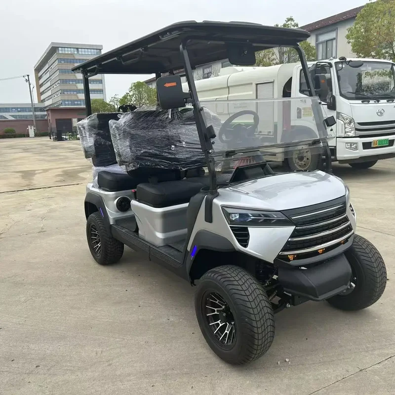 Factory Direct Sales Golf Cart Car 48v 4 Seater 2025 Golf Cart for Farm Park Beach Scenic Spots