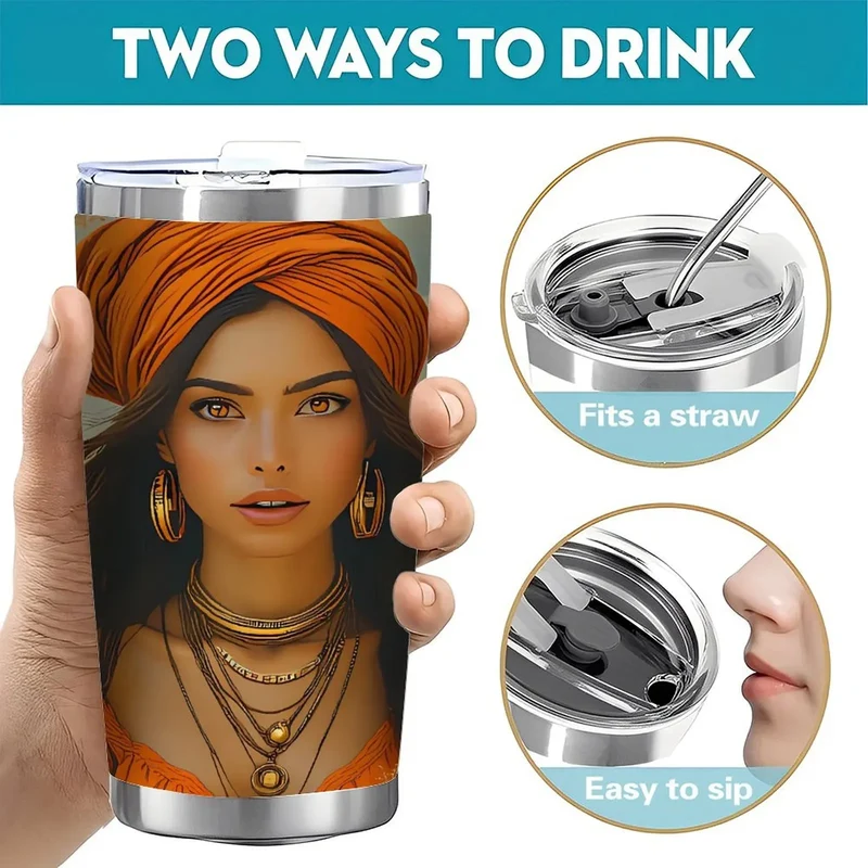 Backyard BBQ Must-Have 20oz Casual Double Silver Side Tumbler