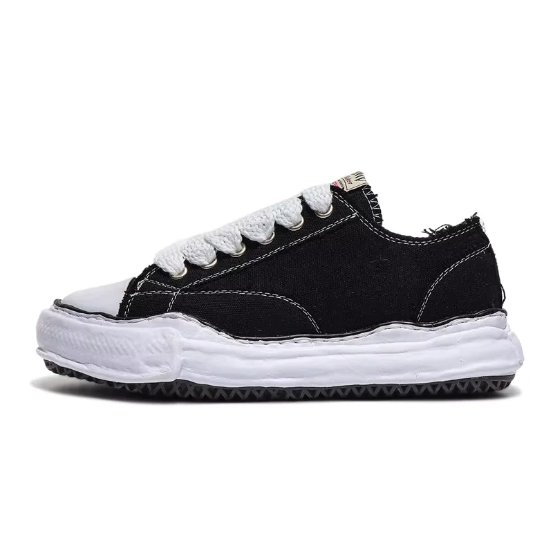 Men's Designer Canvas Shoes MMY Low-top Dissolve Sole Casual Sneakers Unisex Black Designer Shoe Luxury Men