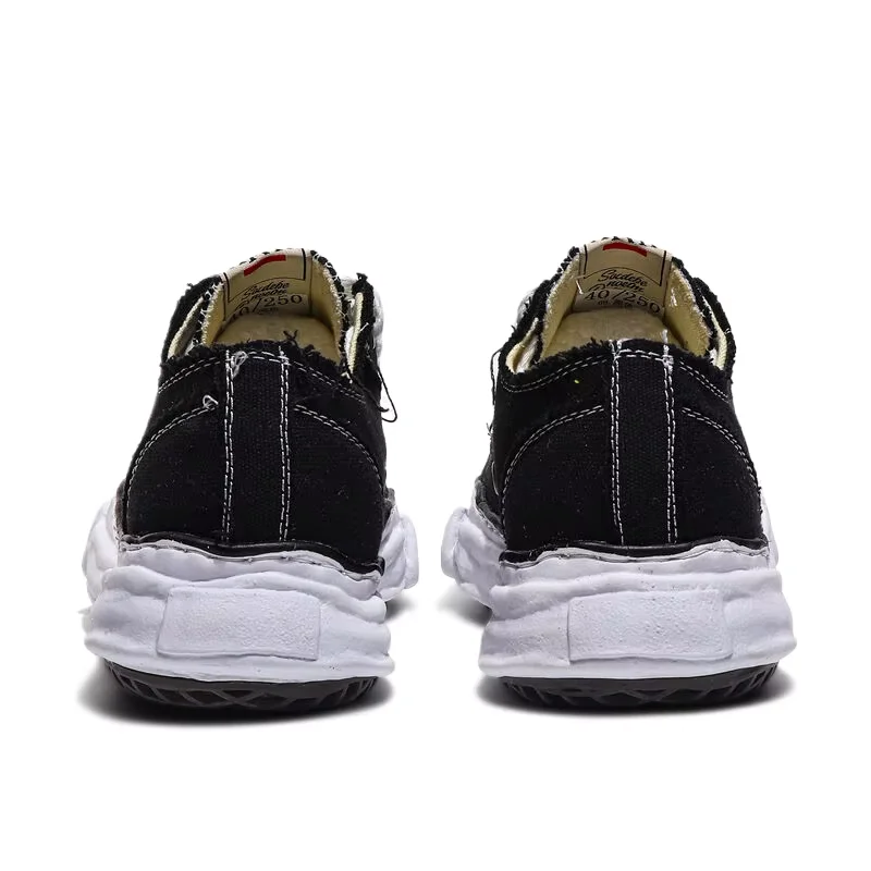 Men's Designer Canvas Shoes MMY Low-top Dissolve Sole Casual Sneakers Unisex Black Designer Shoe Luxury Men