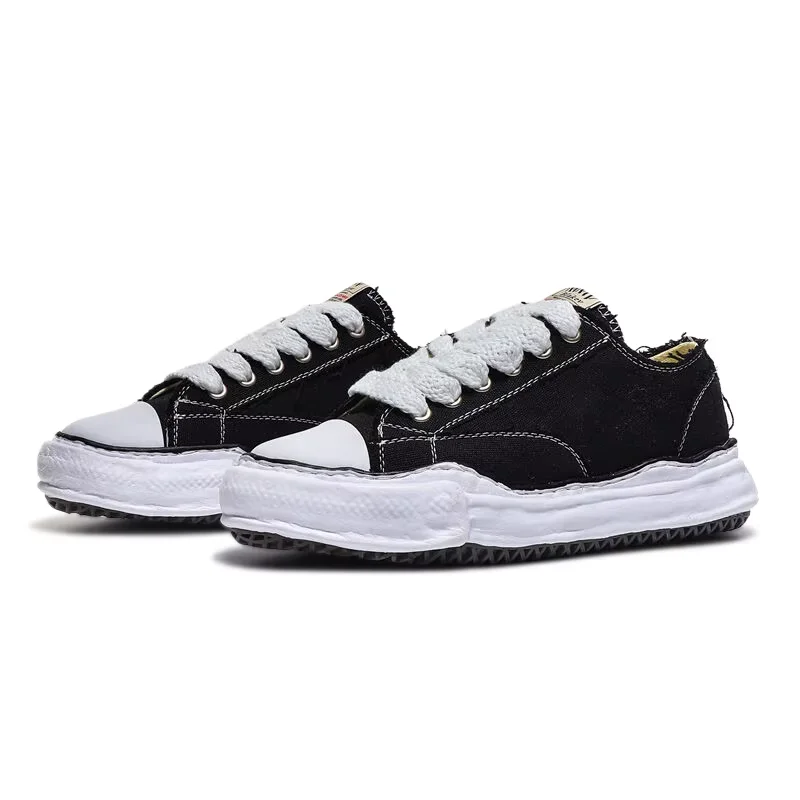 Men's Designer Canvas Shoes MMY Low-top Dissolve Sole Casual Sneakers Unisex Black Designer Shoe Luxury Men