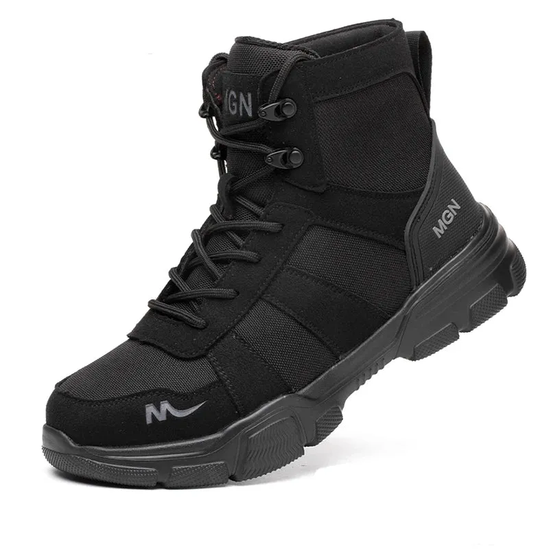 Diansen 211 Men's 48 Plus Size Anti-Puncture Security Boots & Work Safety Sneakers with Steel Toe Work Boots