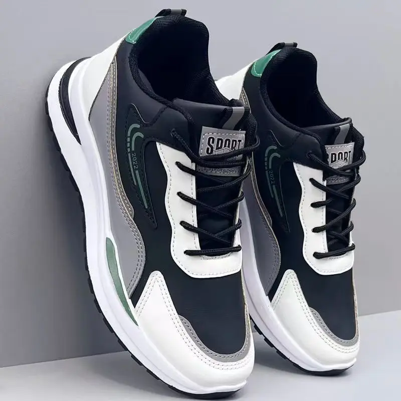 Men's New Design Summer Sports Sneakers PVC Mesh Breathable Shoes with Casual Toe Fashionable PVC Insole Running Winter Season