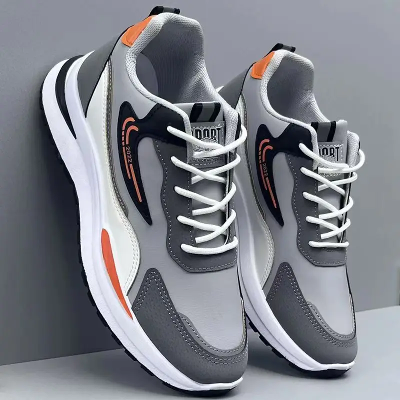 Men's New Design Summer Sports Sneakers PVC Mesh Breathable Shoes with Casual Toe Fashionable PVC Insole Running Winter Season