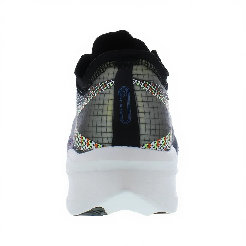 361 Flame Mens Lace-Up Closed Toe Breathable Embroidered Sporty Running Shoes Size 8.5 Black EVA Midsole Rubber Outsole Mesh