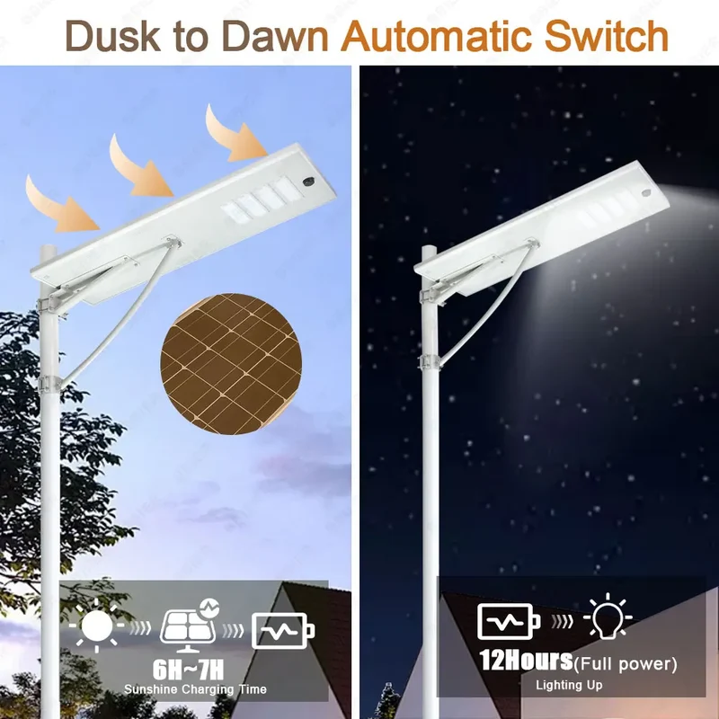 2026 High Quality 15W 30W 50W 80W Aluminium Alloy Ip65 Solar Outdoor Waterproof Efficiency Led Solar Street Light