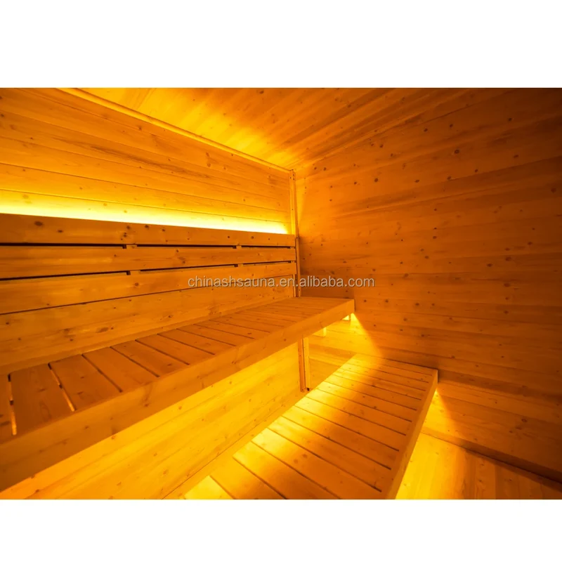 4 Person Carbonized Spruce Traditional Dry Sauna Outdoor Wooden Sauna for Backyard Garden