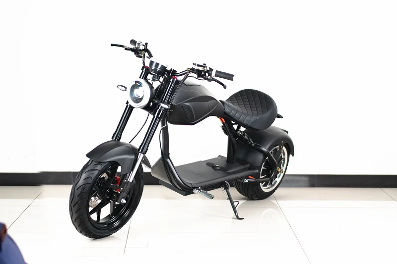 Wide Fat Tire Off Road E Scooter Adult Electric Motorcycle Hydraulic Front Fork Dual Brake Outdoor Travel Mobility Moped