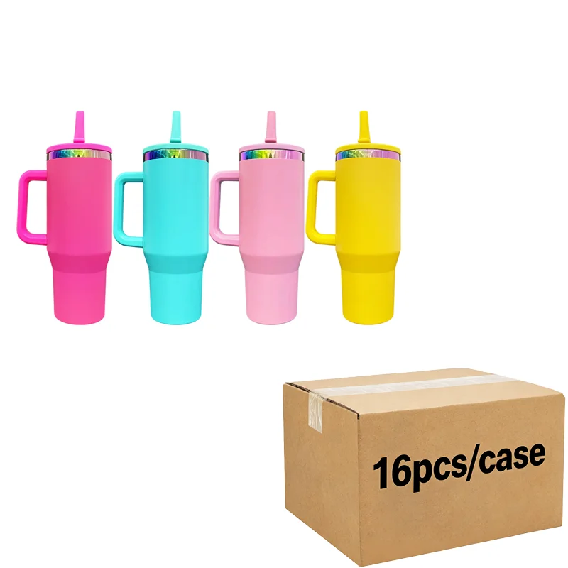 Us Warehouse 40 OZ Rhinestones Bling Durable Coffee Cup Insulated Water Bottles 40 OZ for Home Office Outdoor Daily Use