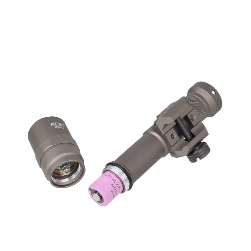 LAMBUL US Warehouse Tactical Flashlight M600B Outdoor Hunting Scout Light with Pressure Switch Fit 20mm Rails Constant/Momentary