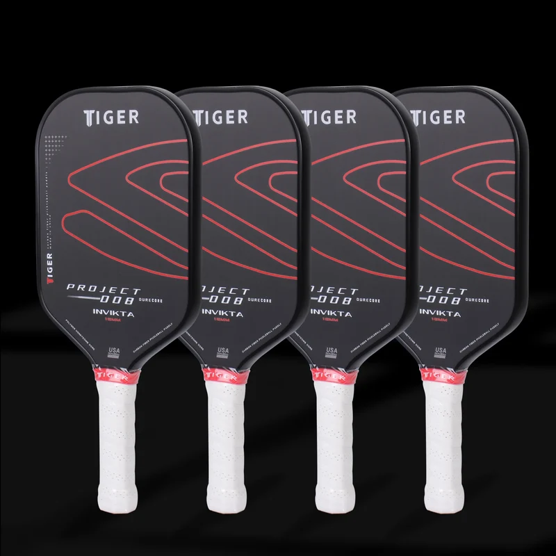 Pickleball Racket Carbon Fiber Surface Polypropylene Honeycomb Core USAPA Approved Portable Outdoor
