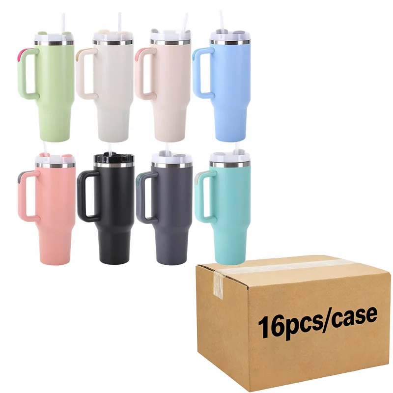 Us Warehouse 40 OZ Colorful Rainbow Plated Leak Proof Office Use 40 OZ Tumbler for Home Office Outdoor Daily Use