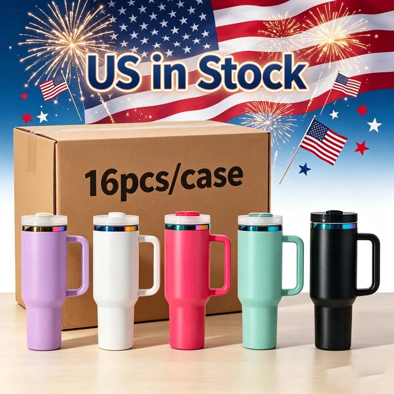 Us Warehouse 40 OZ Heat Retention Coffee Cup Stainless Steel Tumbler 40 OZ Custom Logo for Home Office Outdoor Daily Use