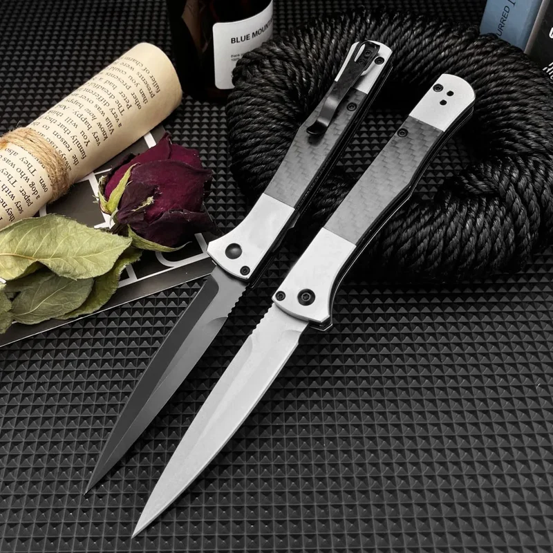 BM Italian 4170 Folding Knife CPM-S90V Steel T6061 Aluminum Alloy Handle Outdoor Camping Fishing Pocket Knife Portable EDC Tool