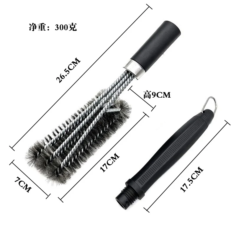 Amazon's Best-Selling Stainless Steel Barbecue Brush Wire Brush Barbecue Grill Cleaning Brush Bbq Barbecue Tool Brush
