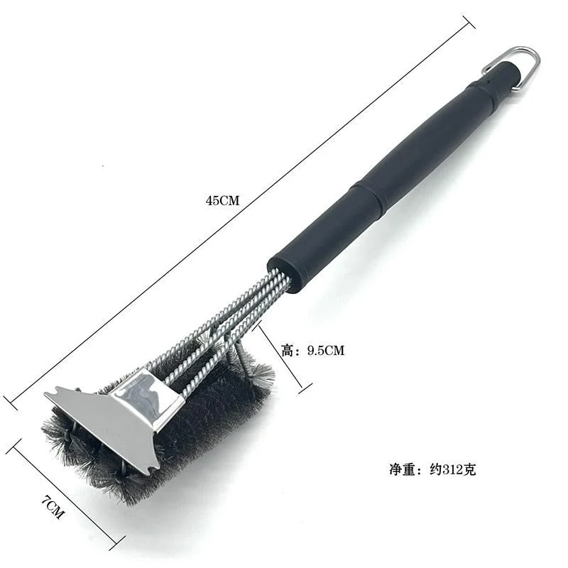 Amazon's Best-Selling Stainless Steel Barbecue Brush Wire Brush Barbecue Grill Cleaning Brush Bbq Barbecue Tool Brush
