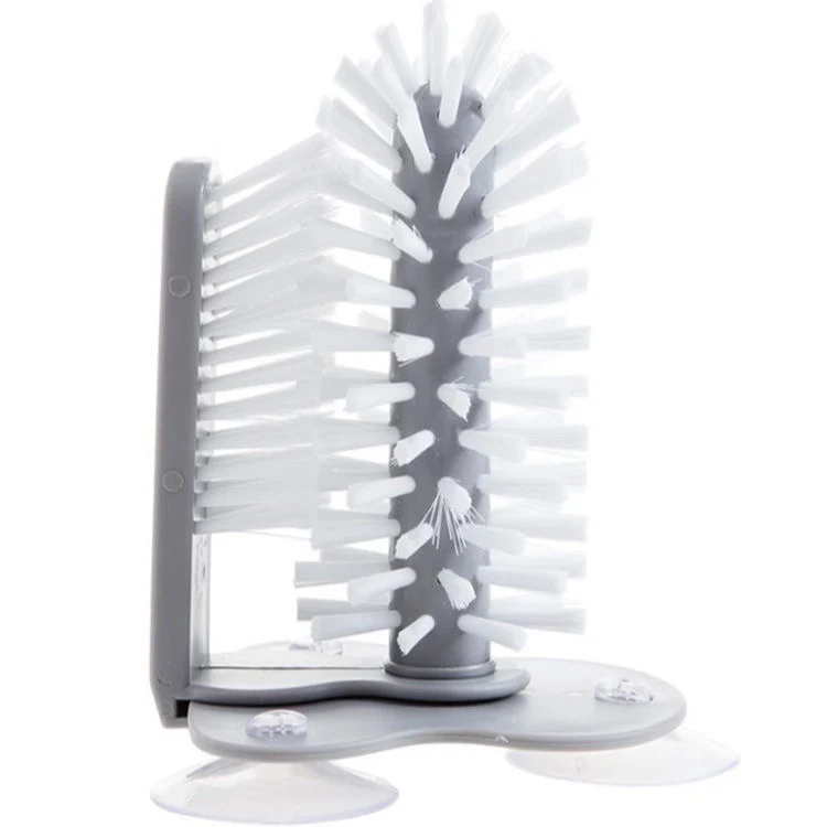 Cup Brush, Cup Washing Brush, Suction Cup Brush, Multifunctional Milk Tea Shop Suction Wall Rotating Decontamination Cleaning Glass Cup Brush