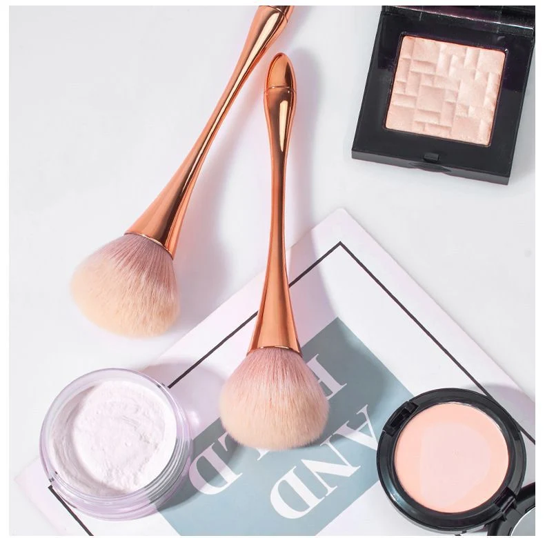 Source Manufacturer Golden Small Waist Blush Brush Loose Powder Brush Super Large Soft Hair Powder Makeup
