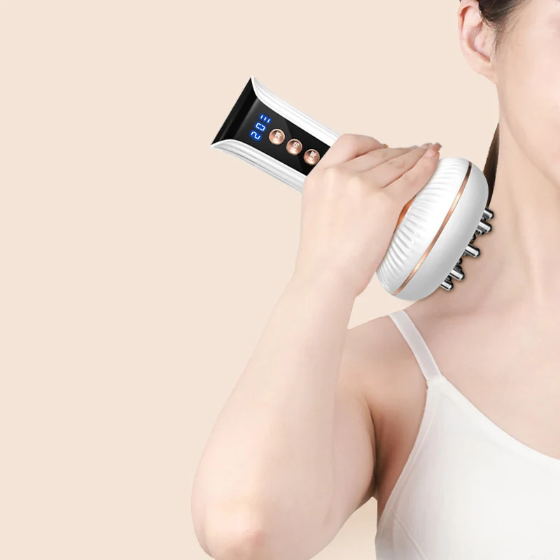 Home Smart Massage Brush Massager Microcurrent Heating Massager Beauty Device