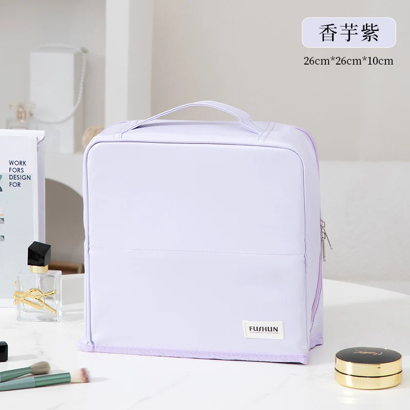 Stand-Up Cosmetic Bag, Large-Capacity Pencil Case, Women's Bag, Travel Storage Bag, Waterproof and Wear-Resistant, Can Be Hung on Luggage Bags