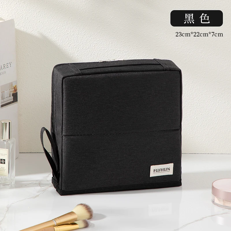 Stand-Up Cosmetic Bag, Large-Capacity Pencil Case, Women's Bag, Travel Storage Bag, Waterproof and Wear-Resistant, Can Be Hung on Luggage Bags
