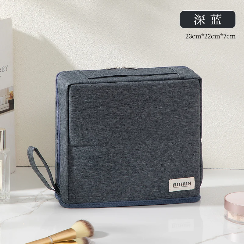 Stand-Up Cosmetic Bag, Large-Capacity Pencil Case, Women's Bag, Travel Storage Bag, Waterproof and Wear-Resistant, Can Be Hung on Luggage Bags