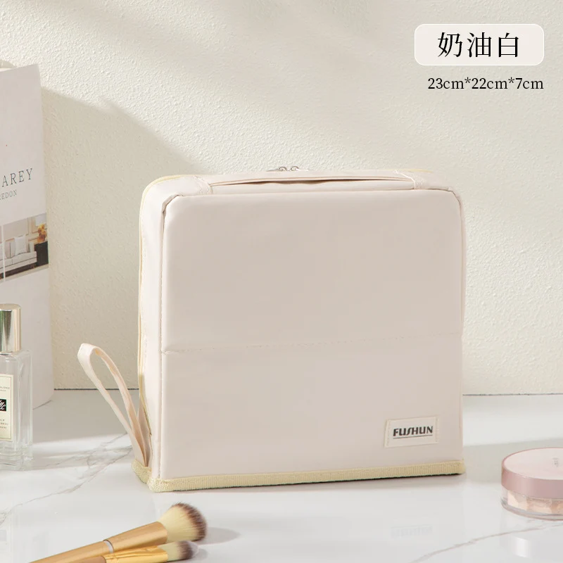 Stand-Up Cosmetic Bag, Large-Capacity Pencil Case, Women's Bag, Travel Storage Bag, Waterproof and Wear-Resistant, Can Be Hung on Luggage Bags