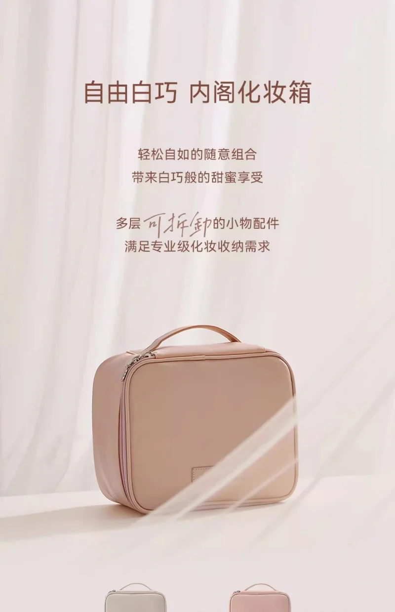 Cosmetic Bag Women's 2025 New Portable Cosmetic Case Travel Cosmetic Brush Bag Large Capacity Cosmetic Storage Bag High-end