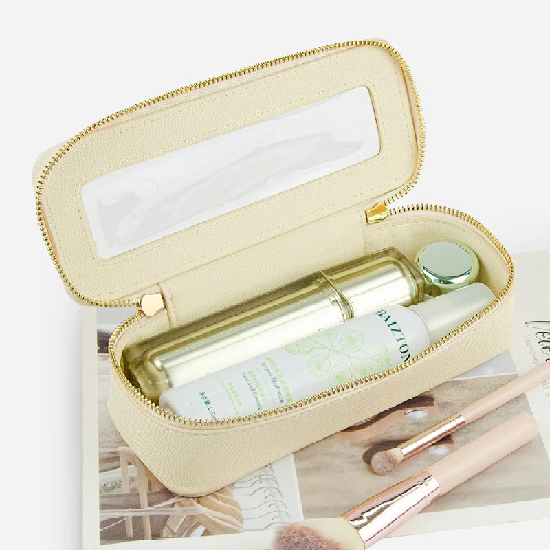 Small single custom high-level cosmetic brush storage box cross-border exquisite beauty storage bag portable texture cosmetic bag