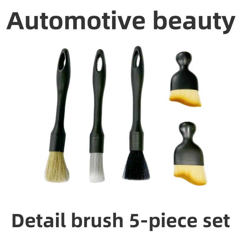 car interior air conditioning air outlet 5pcs cleaning brush cleaning details brush gap cleaning brush car wash brush