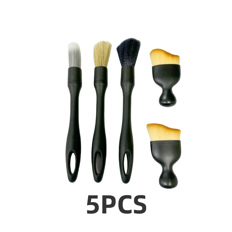 car interior air conditioning air outlet 5pcs cleaning brush cleaning details brush gap cleaning brush car wash brush