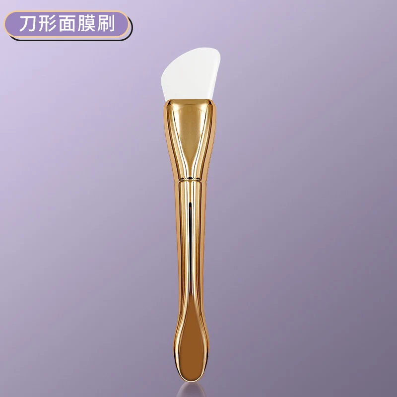 New Silver Rod silicone mask brush multifunctional beauty makeup brush ultra-thin flat head coating foundation brush mud film brush
