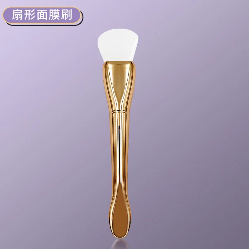 New Silver Rod silicone mask brush multifunctional beauty makeup brush ultra-thin flat head coating foundation brush mud film brush