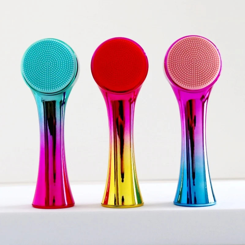 3D Silicone Double-sided Cleansing Brush Silicone Face Washing Brush Soft Hair Cleansing Brush Cleaning Pore Face Washing Instrument Massage Artifact
