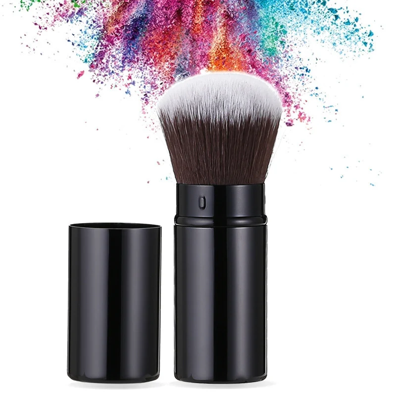 New Portable Retractable Makeup Brush Cangzhou Blush Brush Powder Brush Loose Powder Brush Multifunctional Makeup Tool