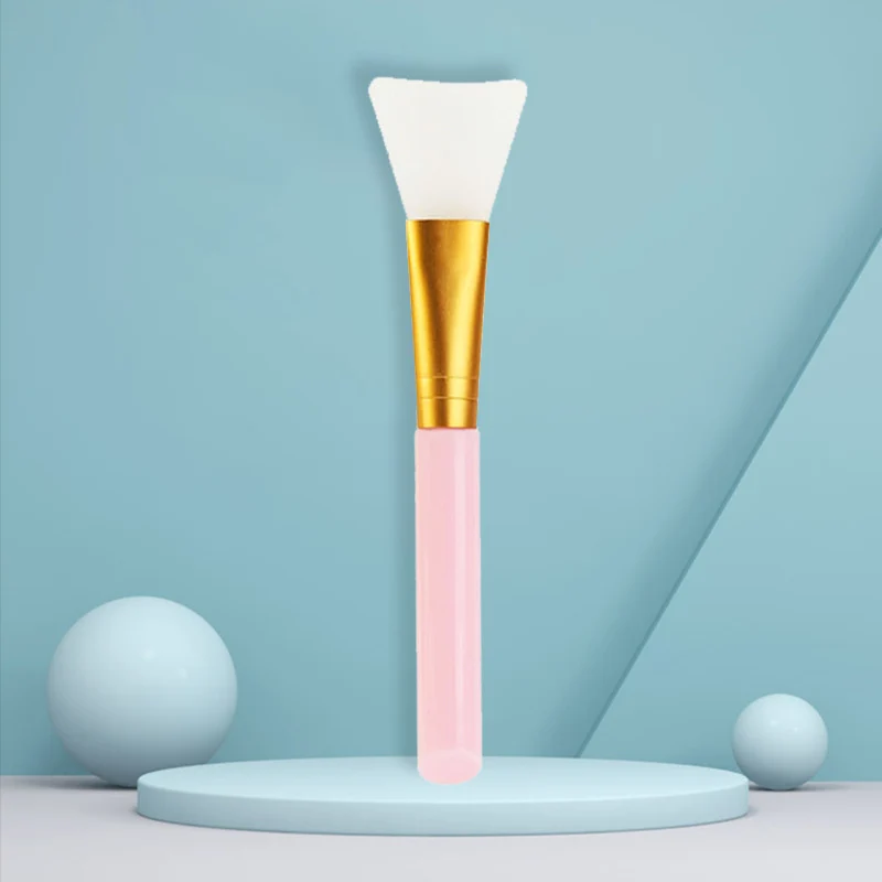 Single Pack of Facial Mask Brush, Lipstick Grinding, White Rod, Two-Color Hollow Mask Brush, Makeup Brush, Beauty Salon