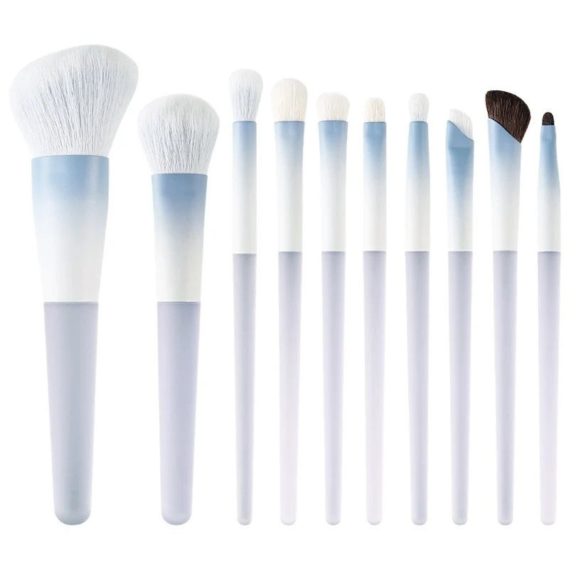 Chen Yuanyuan 10-Piece Makeup Brush Set, Blush Brush, Loose Powder Brush, Eye Shadow Brush, Nose Shadow Brush, Complete Set for Setting Makeup and Contouring
