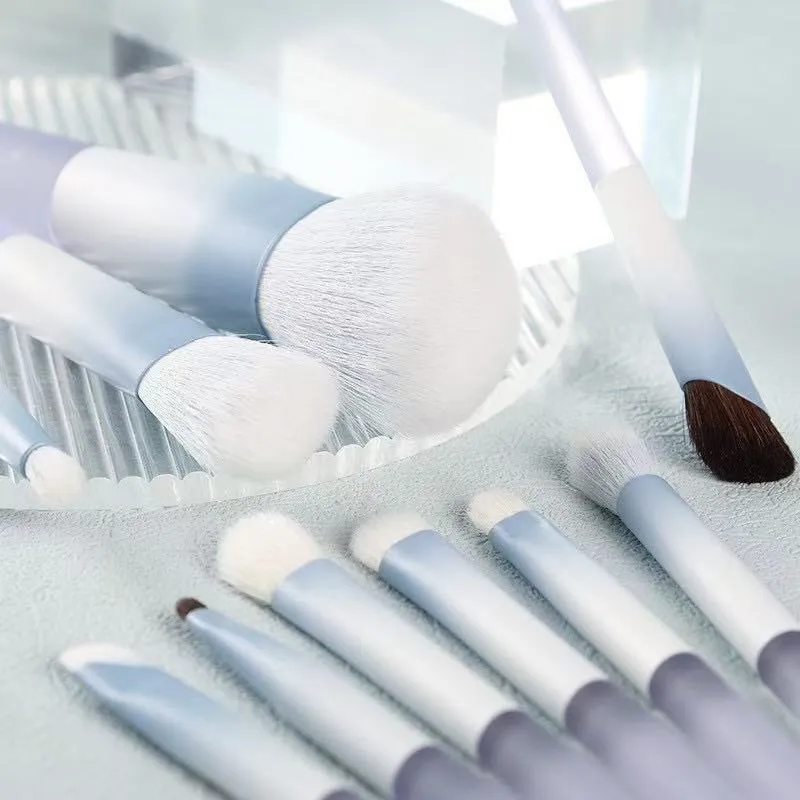 Chen Yuanyuan 10-Piece Makeup Brush Set, Blush Brush, Loose Powder Brush, Eye Shadow Brush, Nose Shadow Brush, Complete Set for Setting Makeup and Contouring