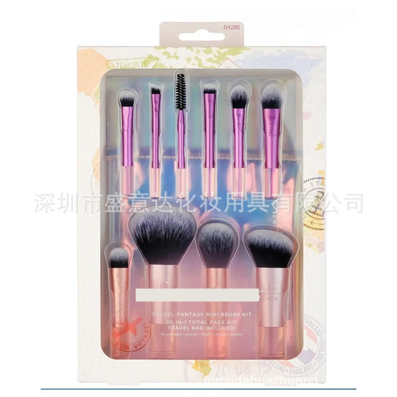 New Style 10 Fantasy Series Short Handle Portable Brush Bag Makeup Brush Foundation Blush Eye Shadow Concealer Highlight Makeup