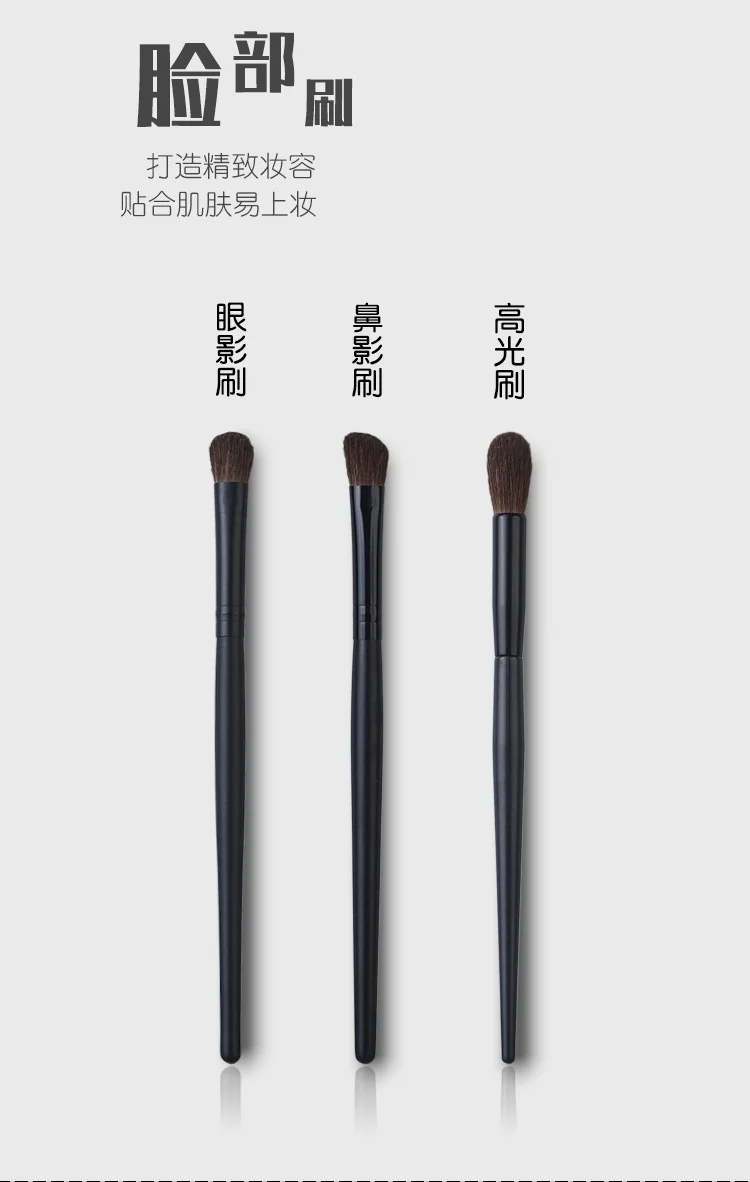 Cangzhou Hot-Selling Makeup Brush Animal Hair Highlight Brush Nose Shadow Detail Eye Shadow Brush Blending Set Portable Beauty Makeup